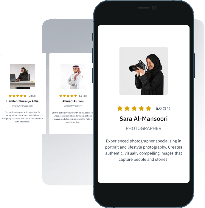 Find freelancers example image