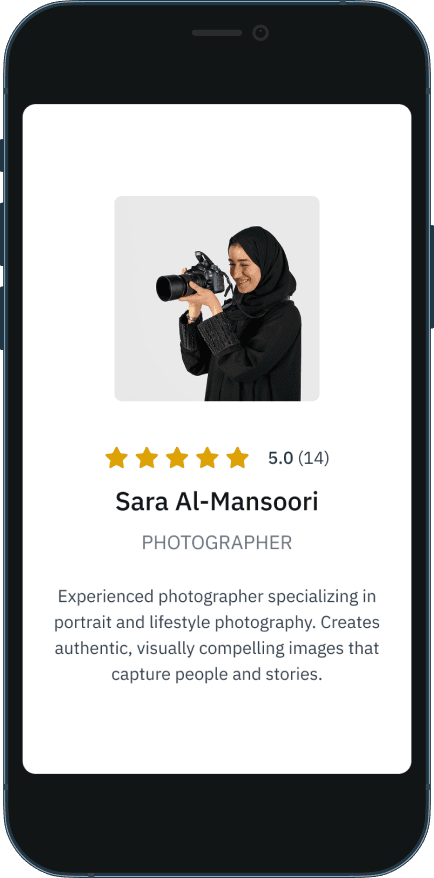 Find freelancers example image